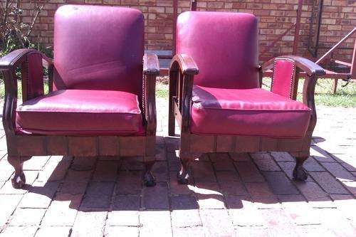 2 x chairs ball and claw