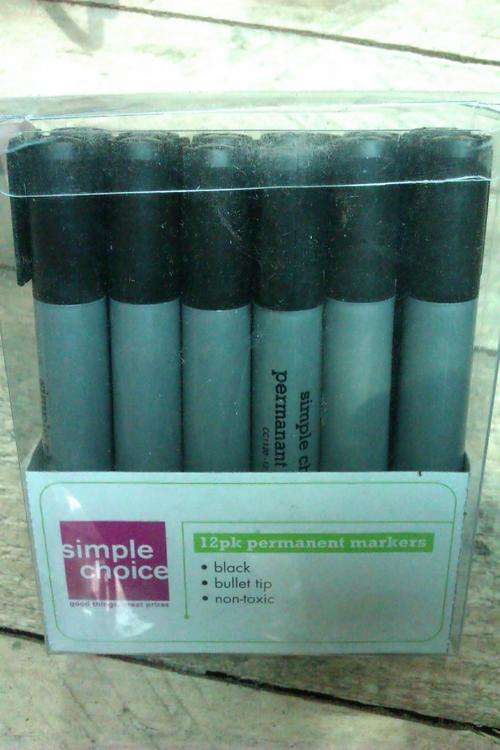 permernant markers 12 pcs black 1 bid for all