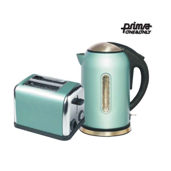 Prima One & Only 2 Piece Kitchen Set - Kettle & Toaster - Blue