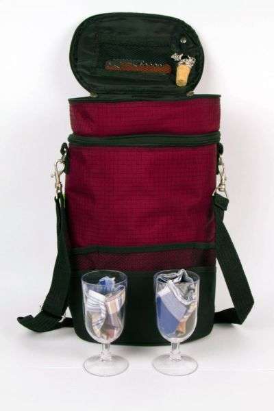 Brand new Wine bags with wine openers and glasses