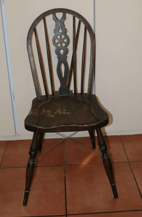 Vintage pre 1950's Oak Spindle Chair