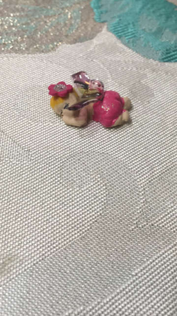 Exquisite Fimo Fairy Baby  with resin wings - Fairy Garden