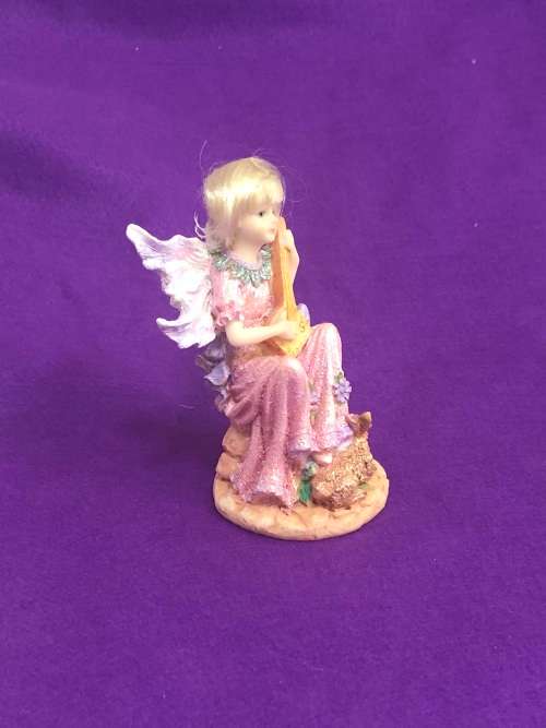 Fairy  - Polyresin Fairy in pink  - Ornament for Fairy Garden