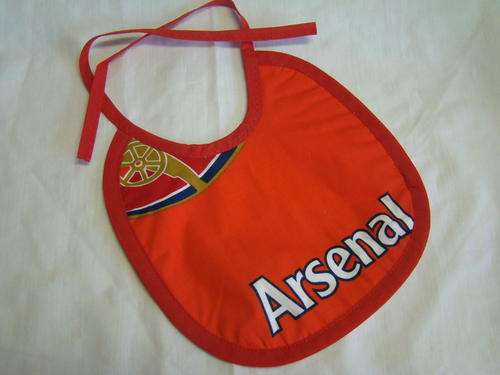 Arsenal soccer baby bib