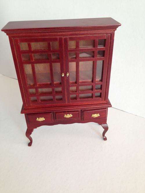 Miniature wooden book case