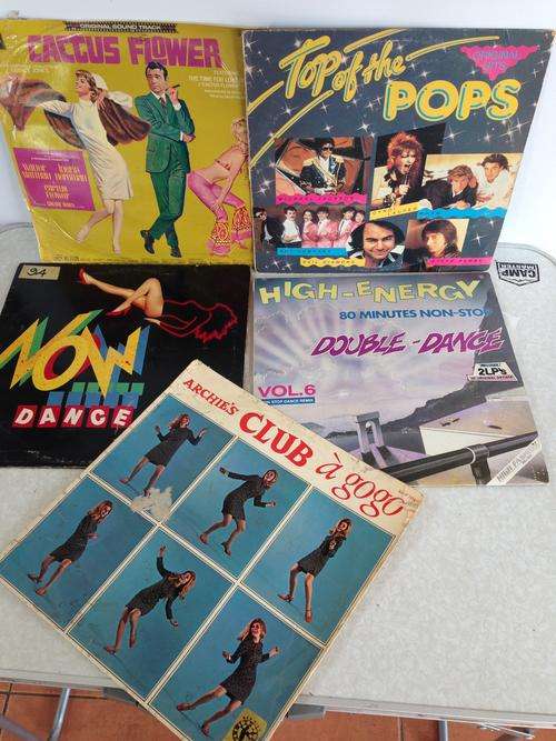 5 mixed international records /lp's