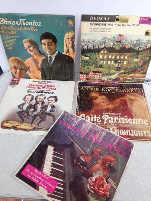 5 mixed international records /lp's