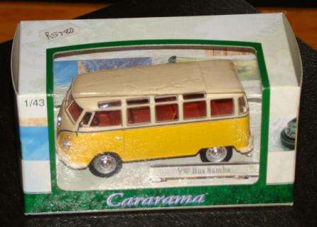 "Cararama" VW Bus Samba scale model collectors car