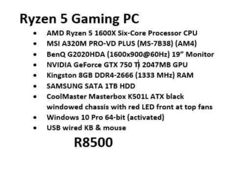 Ryzen 5 Gaming PC