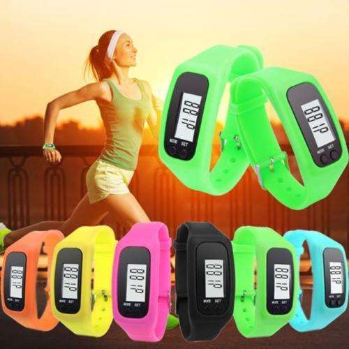 Digital LCD Pedometer Calorie Counter Wristwatch