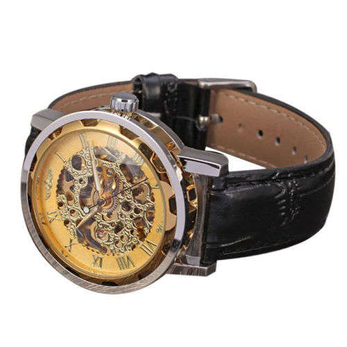 Real Mechanical Watch with Moving Gears