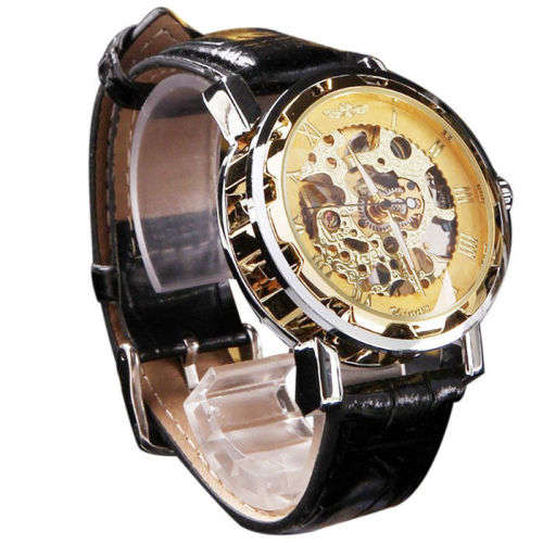 Real Mechanical Watch with Moving Gears