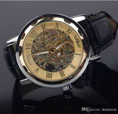 Real Mechanical Watch with Moving Gears