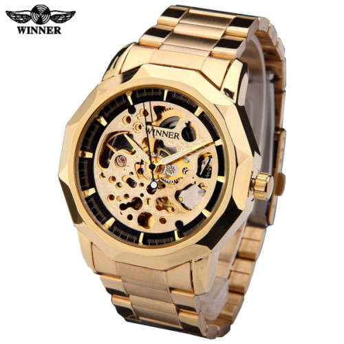 Real Mechanical Watch with Moving Gears