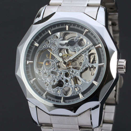 Real Mechanical Watch with Moving Gears