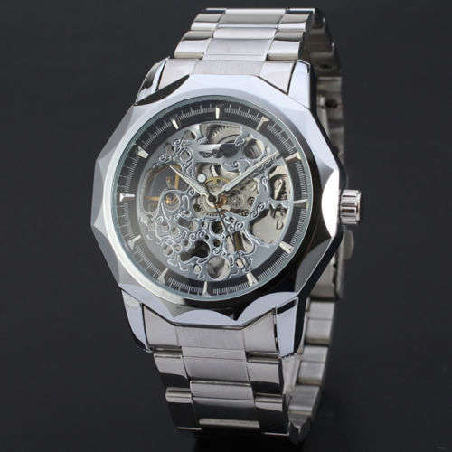 Real Mechanical Watch with Moving Gears