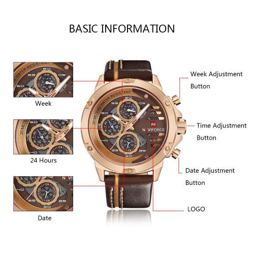 NaviForce Men's Watch - With Tags, Warrante Card & Manual