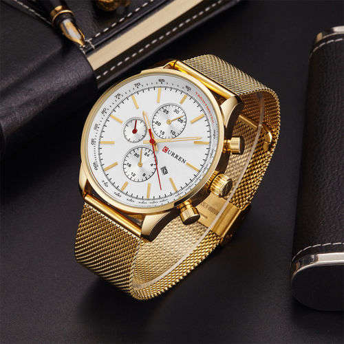 Curren Men's Watch - With Tags, Warrante Card