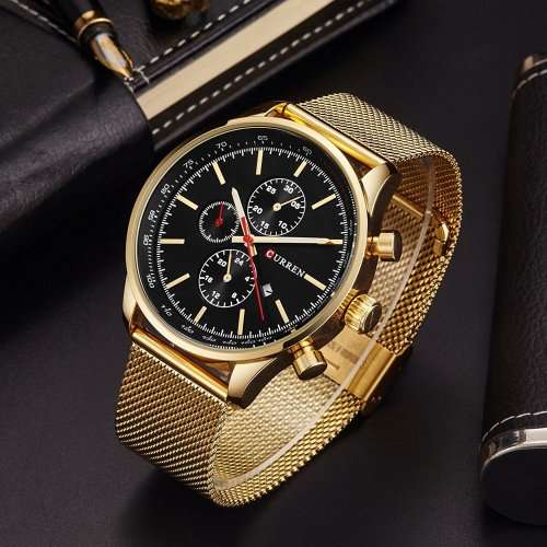 Curren Men's Watch - With Tags, Warrante Card