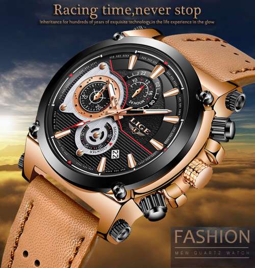 LIGE men's sports Watch