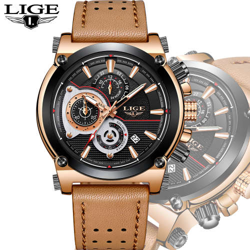 LIGE men's sports Watch