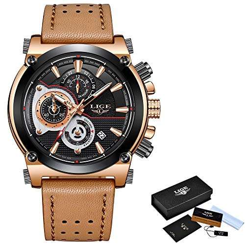 LIGE men's sports Watch