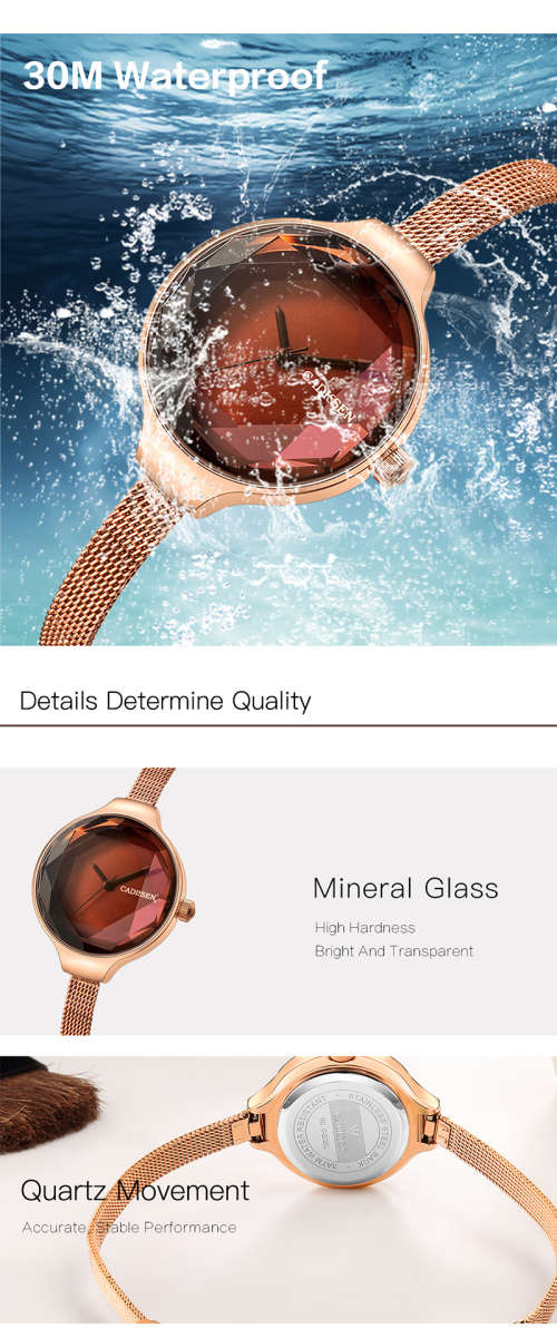 Cadissen Ladies watch - Original Box, Tags, manual & Warranty Card