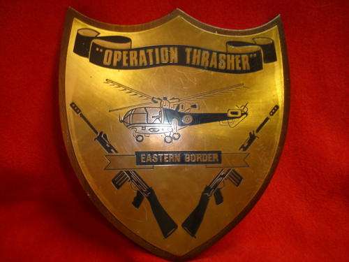 RHODESIA: PLAQUE OPERATION THRASHER