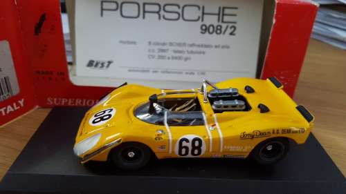 BEST; PORSCHE 908/2  WATKINS GLEN 1972  YELLOW 1.43