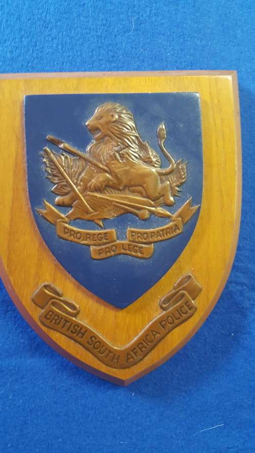 RHODESIA; BSAP PLAQUE;    RARE MAKER