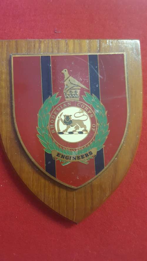 RHODESIA; RHODESIAN ARMY ENGINEERS PLAQUE