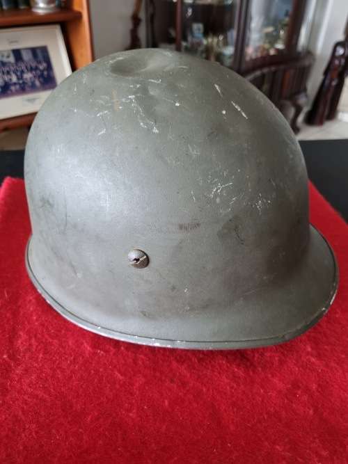RHODESIA MILITARY PARA HELMET FOUND IN RHODESIA TRUNK BUT COULD BE SOUTH AFRICAN ARMY