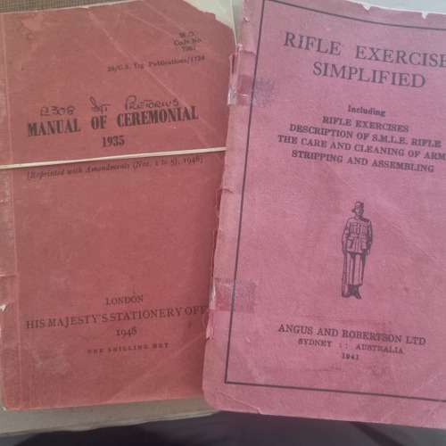 RHODESIA, army manuals.  Two early Brit manuals dd 1941 and 1948 used by rhodesian army instructors.