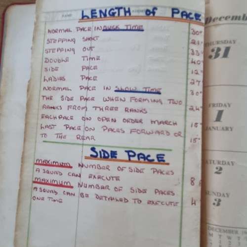 RHODESIA, TRAINING MANUAL INSCRIBED SGT PRETORIUS TRAIINING TROOP RLI CRANBORNE