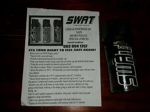 SWAT PEPPER SPRAY PERSONAL SECURITY SELF DEFENCE