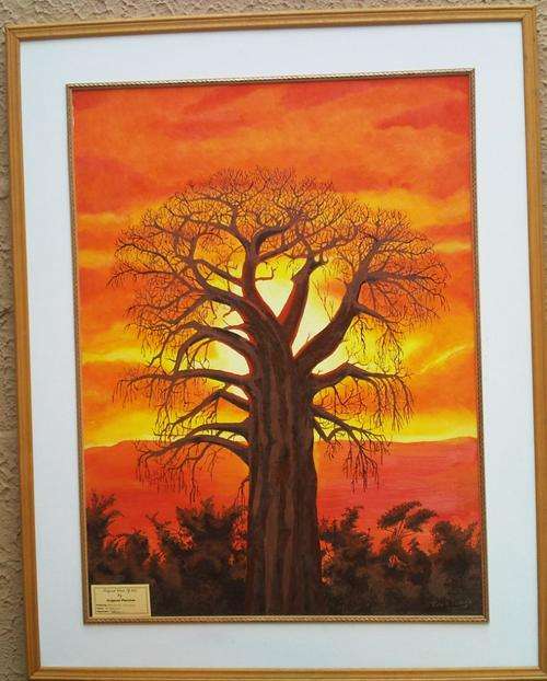 "Bao Bab sunset" Original painting by Eugeen perrins