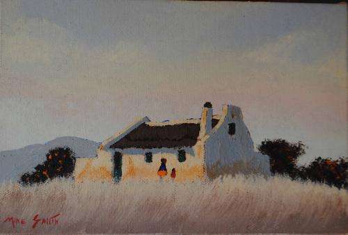 MICHAEL SMITH ORIGINAL PAINTING 'STILLBAAI' !!!WORTH R850!!! (21 x 14cm)