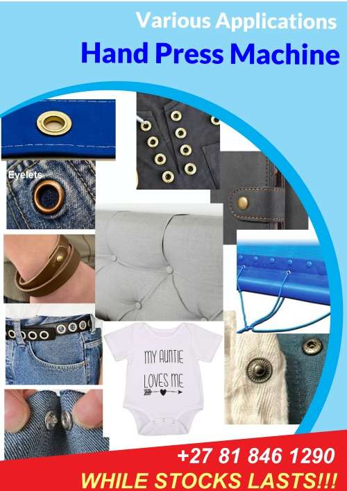 Studs Eyelets Grommets Hand Press Machine