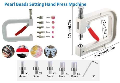 Pearl Beads Setting Hand Press Machine