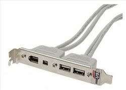 USB/FIREWIRE bracket that has 2 X USB ports and 2 X FireWire ports