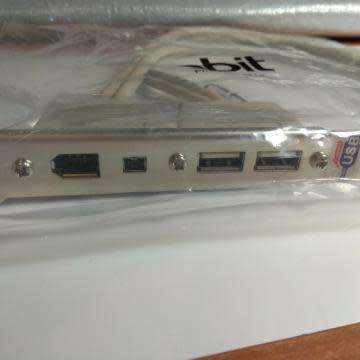 USB/FIREWIRE bracket that has 2 X USB ports and 2 X FireWire ports