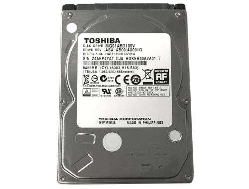 TOSHIBA MQ01ABF050 5400RPM 500GB SLIM LAPTOP HARD DISK -> 100% HEALTH TEST!