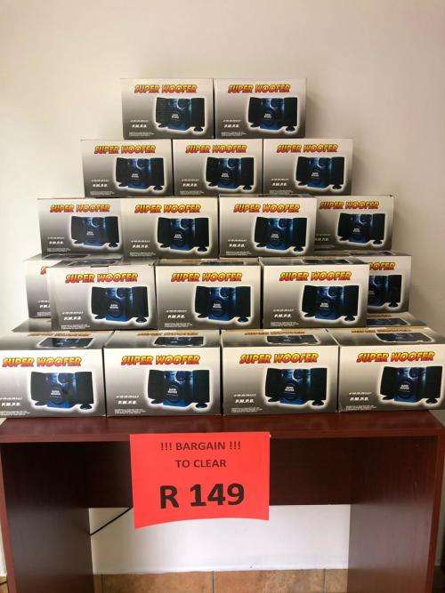 *5 UP FOR GRABZ!!* 2.1 1200WATT SUPER WOOFER SPEAKER SYSTEM