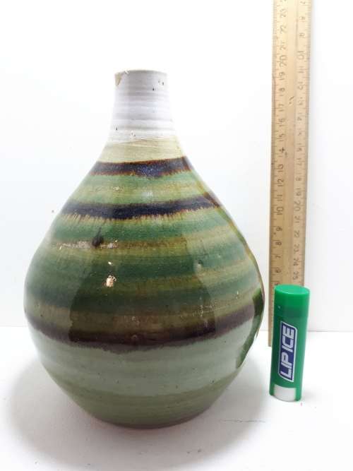 Green Pottery Vase