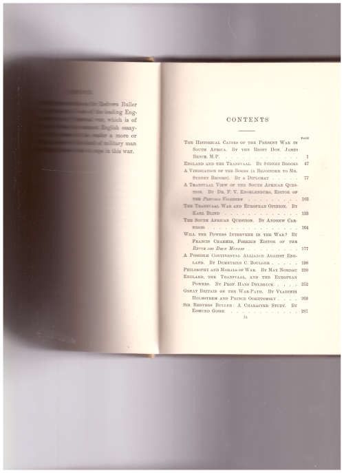 BRITON & BOER: BOTH SIDES OF THE SOUTH AFRICAN QUESTION, 1 ST ED. 1900
