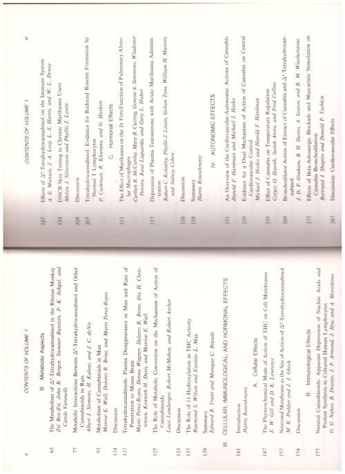 PHARMACOLOGY OF MARIHUANA 1 ST ED. 2 VOLUMES