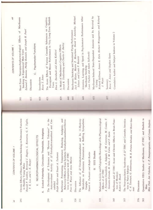PHARMACOLOGY OF MARIHUANA 1 ST ED. 2 VOLUMES