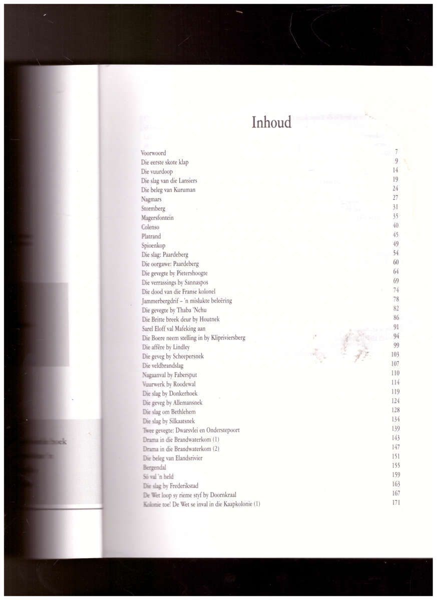 VELDSLAE, ANGLO-BOEREOORLOG 1899-1902