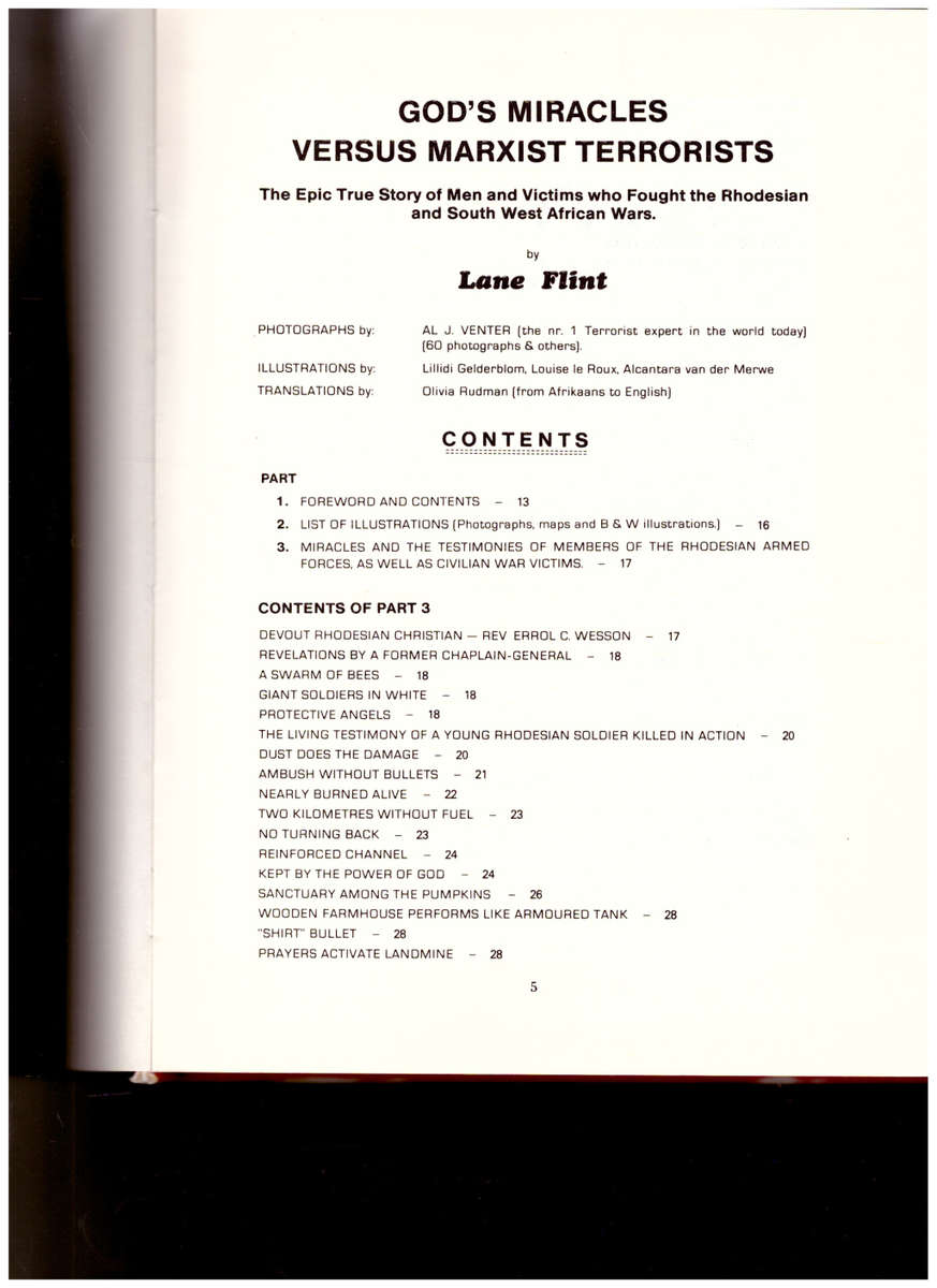 GOD`S MIRACLES Vs MARXIST TERRORISTS: TRUE STORY OF RHODESIAN AND SOUTH WEST AFRICAN WARS