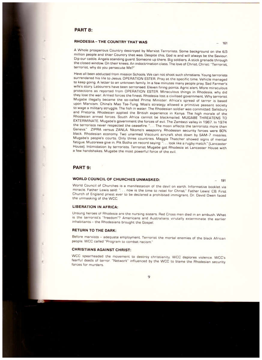 GOD`S MIRACLES Vs MARXIST TERRORISTS: TRUE STORY OF RHODESIAN AND SOUTH WEST AFRICAN WARS